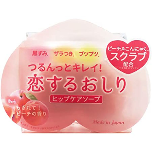 Pelican Hip Care Soap ( Koi suru Oshiri ) 80g Pelican 蜜桃美臀清洁皂 臀部去黑去角质护理皂80g